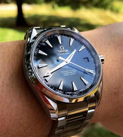 omega watch blue dial